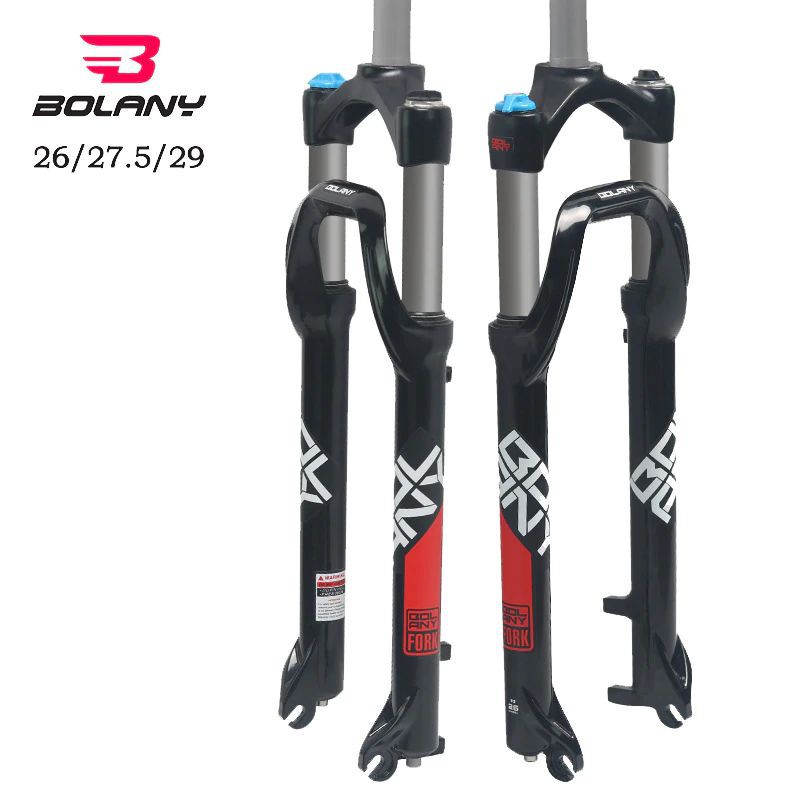TYXTYX Bicycle Suspension Fork Shock Absorber Aluminum Mountain Bike Front Fork 26 Inch Double Shoulder Control,Gas Shock Absorber XC/AM/FR Bicycle 