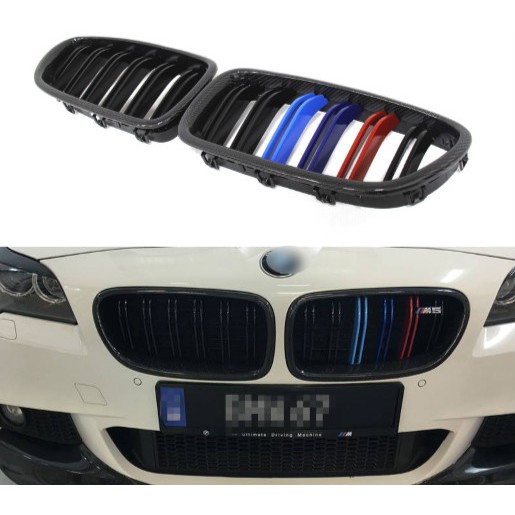 Bmw F10 M5 M 5 Series Carbon Fiber Front Kidney Grille 3 Colour Or Gloss Black Shopee Malaysia