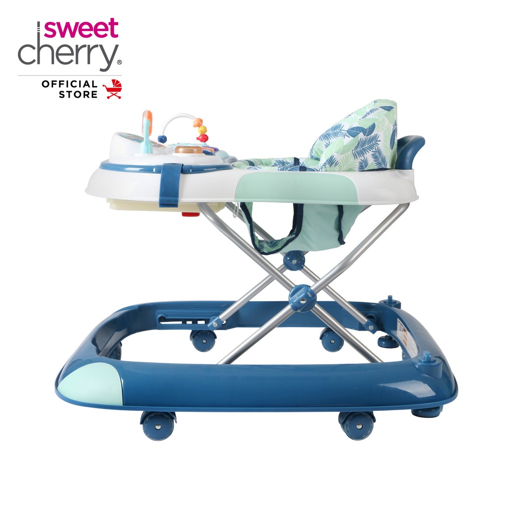 Sweet Cherry Baby Learning Walker With Stoppers Adjustable Height With Activity Toy Tray And Music J1125 Sunny Walker Shopee Malaysia