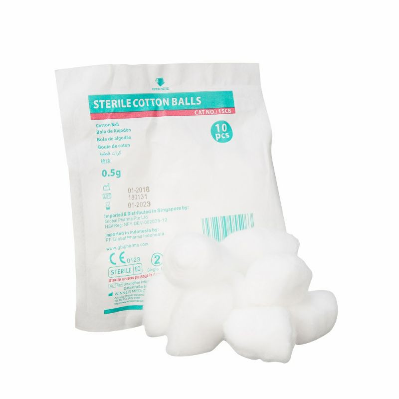 Steril Kapas Bulat Sterile Cotton Balls 10 S Shopee Malaysia