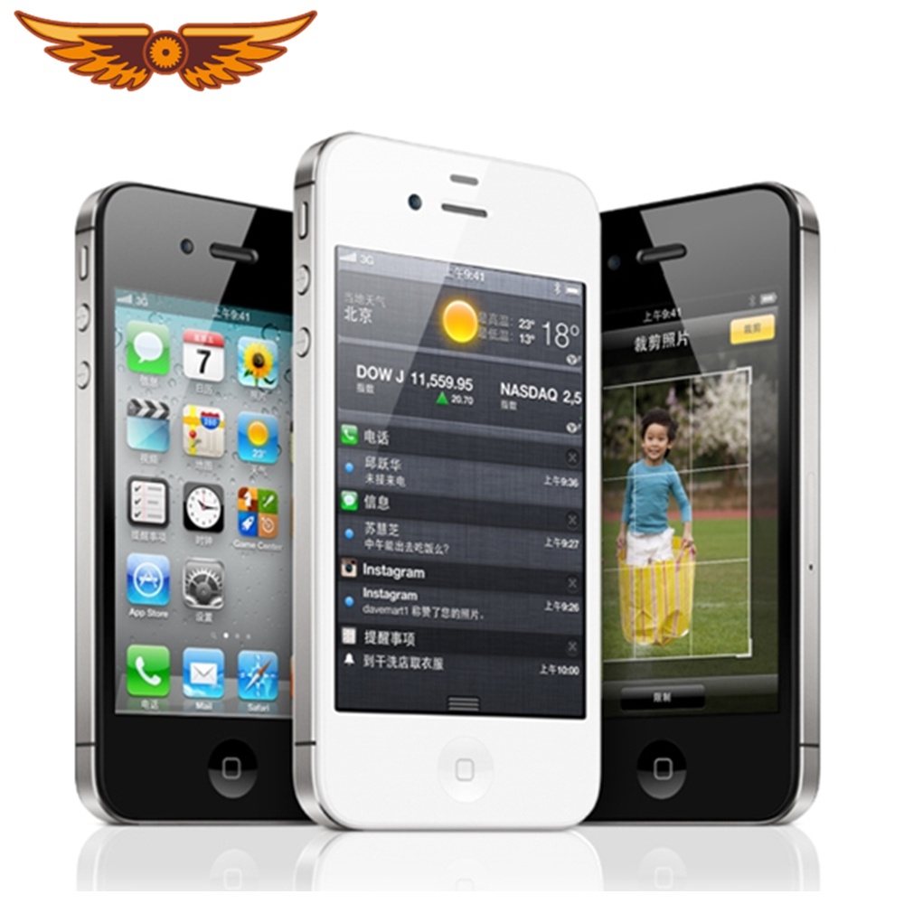 Apple Iphone 4s A5 Dual Core 3 5 Inch 8 16 32 64gb Rom Gsm 8mp Camera Wifi Gps Ios Original Unlocked Mobile Phone Shopee Malaysia