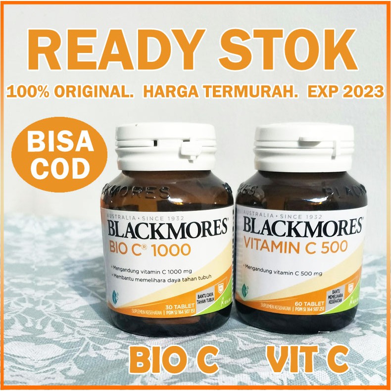 Bigclo Blackmores Vitamin C 500mg 60 Bio C 1000mg 30 Tablet Original Endurance Shopee Malaysia