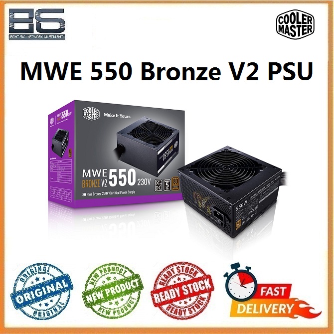 Cooler Master MWE 550 Bronze V2 PSU | Shopee Malaysia