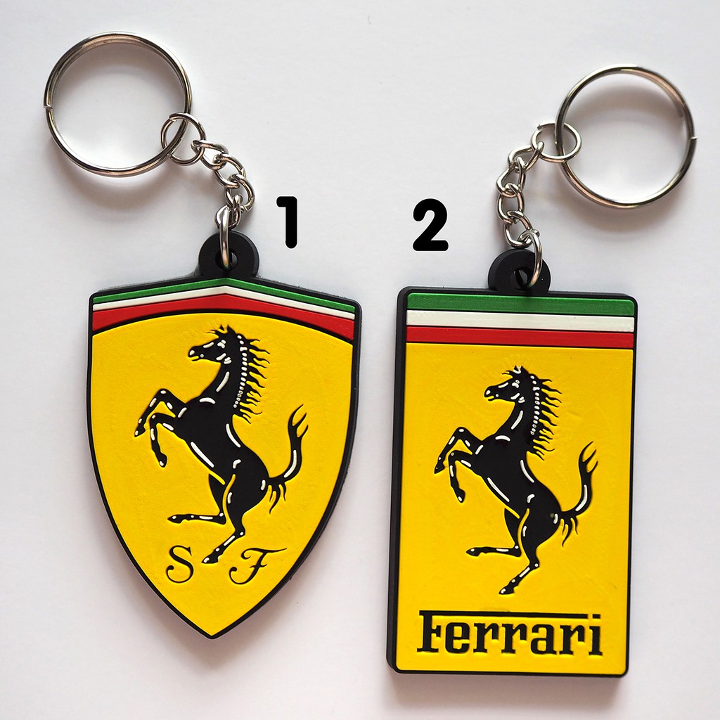 Ferrari Porsche Tire Keychain