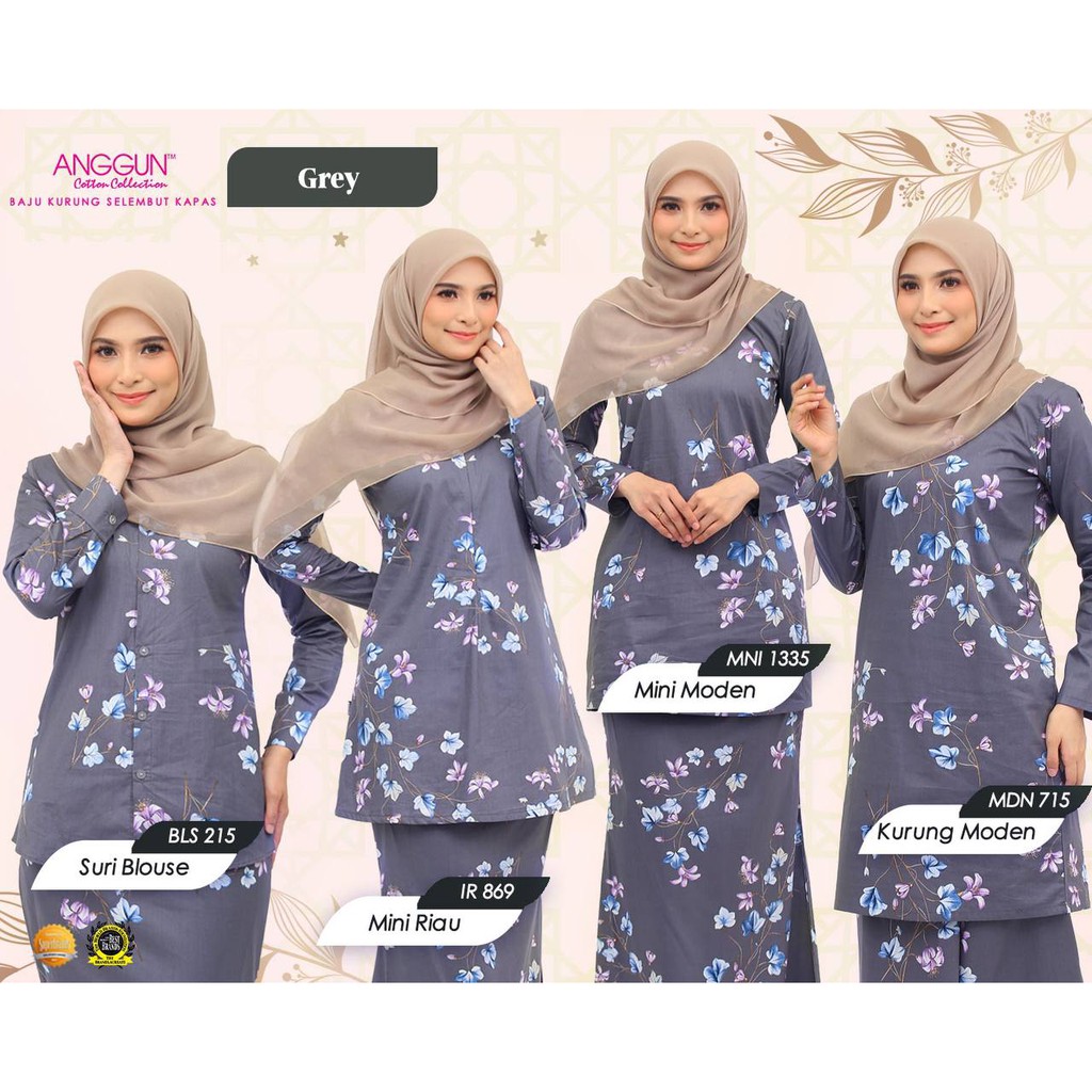 Baju Kurung Cotton Mini Riau Ir 180 Lazada