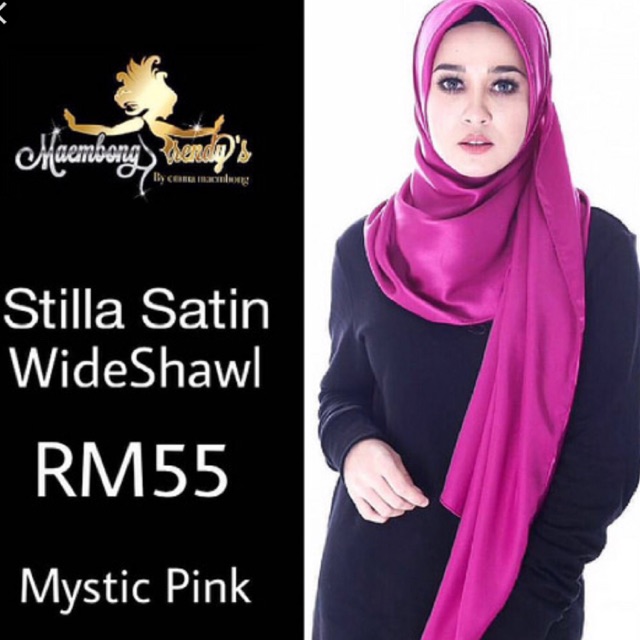 Emma Maembong Stilla Satin Wide Shawl + FREE GIFT