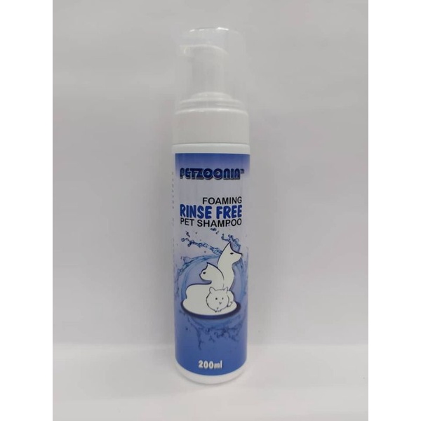 PETZOONIA 200ML FLEA & TICK FOAMING RINSE FREE DRY SHAMPOO Shopee