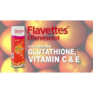 Flavettes Effervescent Glow Vitamin C with Glutatione ...