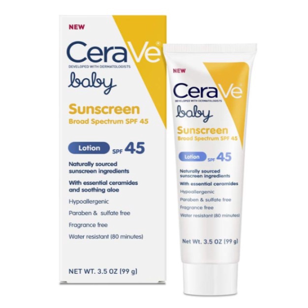 cerave mineral baby sunscreen spf 45