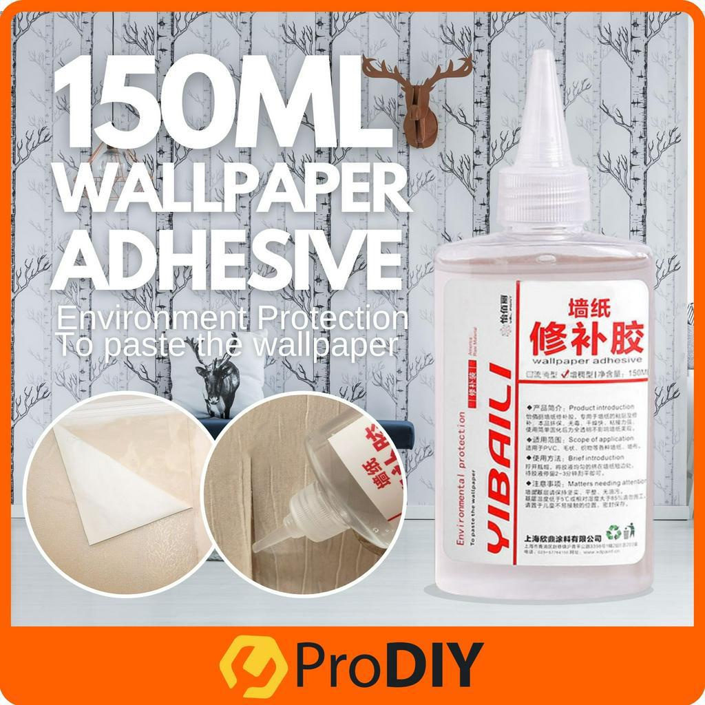 YIBAILI 150ml Wallpaper Adhesive Professional Wall Paper Paste Repair Glue  Art Home Decor Gam Pelekat Dinding | Shopee Malaysia