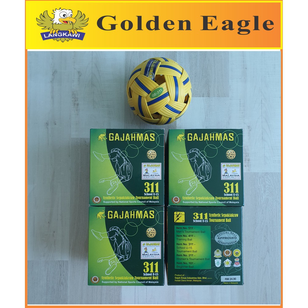 Gajah Emas Takraw Ball Sepak Raga Tuju 100 Original 201 311 411 511 Buy 3 Pro Hk201 Free 1 Felet Socks Palin Shopee Malaysia