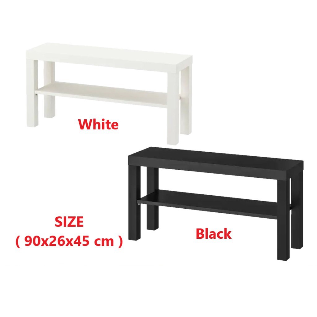  IKEA  LACK  TV  Bench Rak  TV  TV  Meja  Black White 