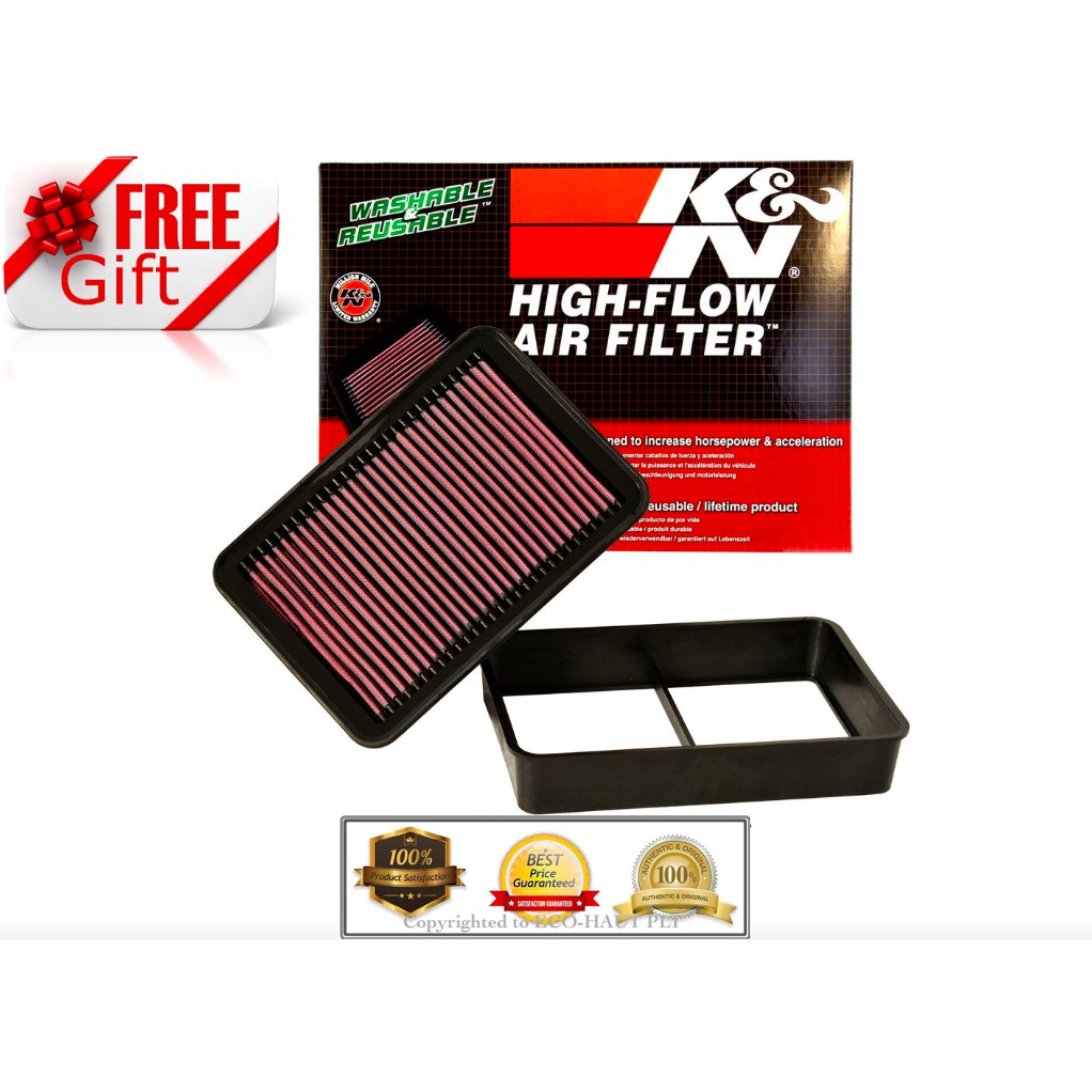 [Genuine] K&N AIR FILTER - CITROEN C-CROSSER (2007 - 2012)   ***New & Ready Stock***   <<<FREE GIFT>>>