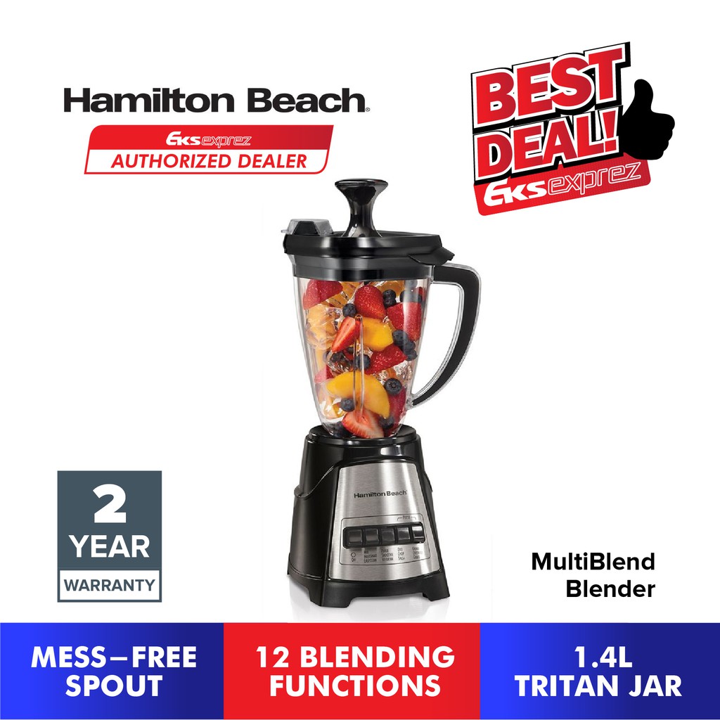 Hamilton Beach MultiBlend Blender With 12 Blending Functions (1.4L) 58151-SAU