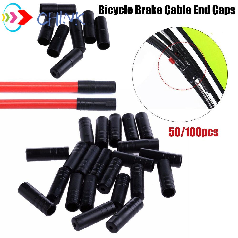 MTB Bike Bicycle Brake Gear Outer Cable Cover Shift/Brake Cap Caps Tips Crimps