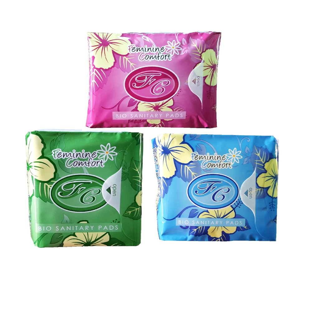FEMININE COMFORT BIO SANITARY PADS (RED/BLUE/GREEN) Shopee Malaysia
