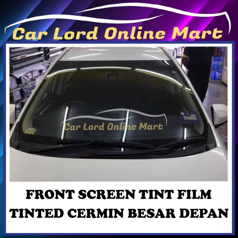 Metal Black Uv Tinted Film Front Screen Jpj Approve Cermin Besar Depan Tinted Kereta Car Tinted Shopee Malaysia