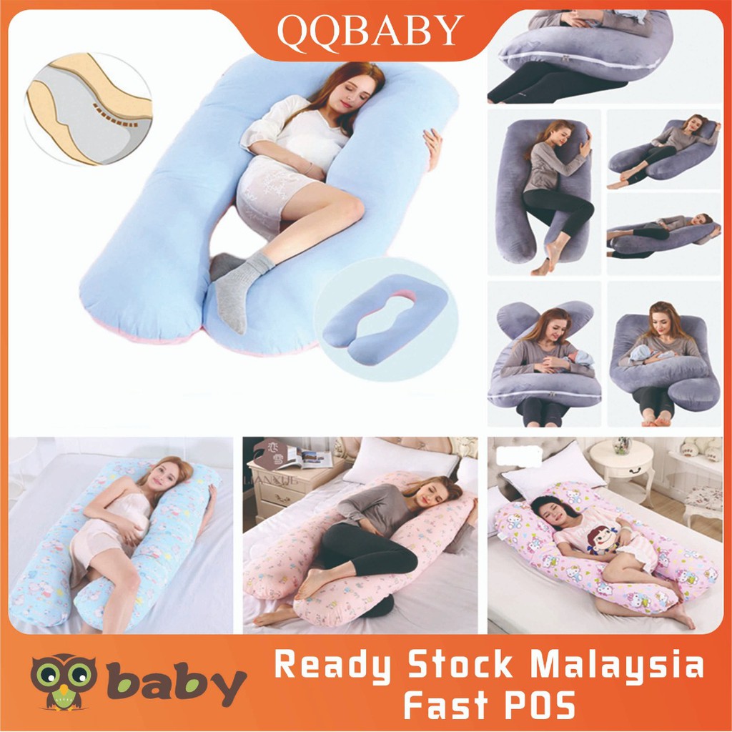 Local Seller QQbaby U Shape Maternity Pillow Pregnant Side ...