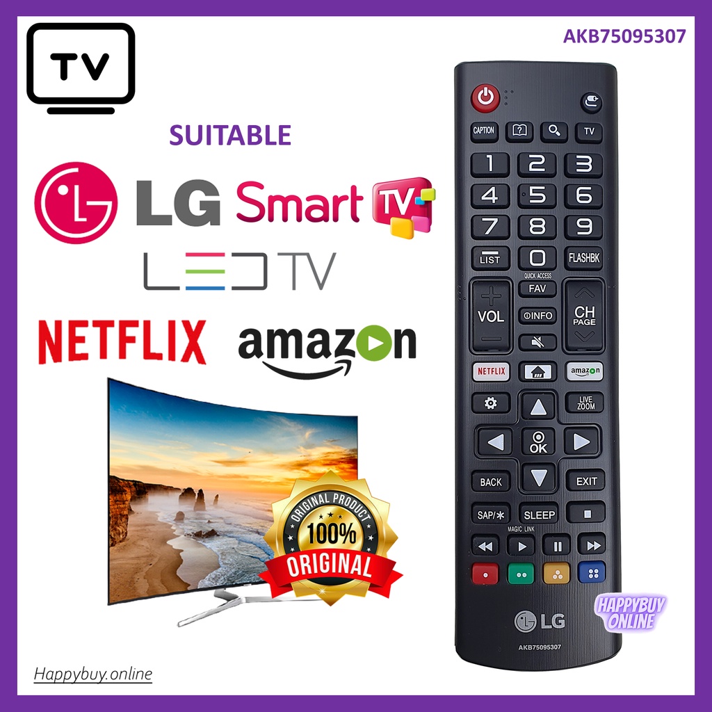 LG Original OS Smart TV Remote Control (AKB75095307) LG Smart YouTube TV Remote Control