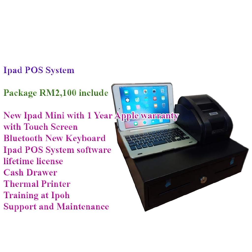 Ipad Pos System New Ipad Mini Keyboard 1 Year Apple Warranty