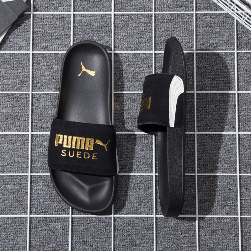 puma slippers suede