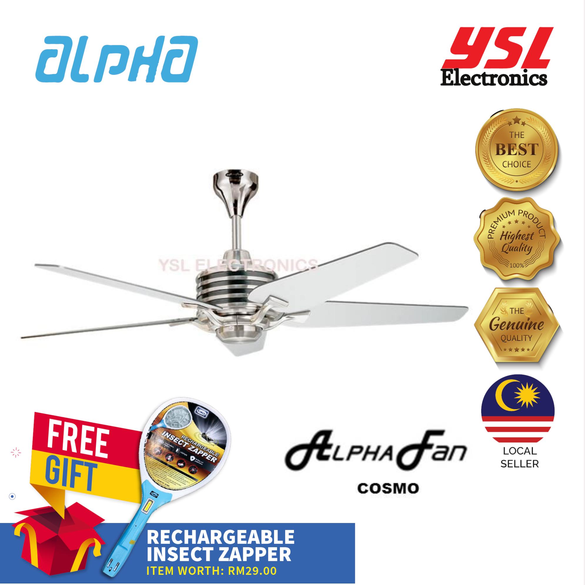 Alpha COSMO 56 Ceiling Fan with 5 Blades - 5 Speed Remote ...