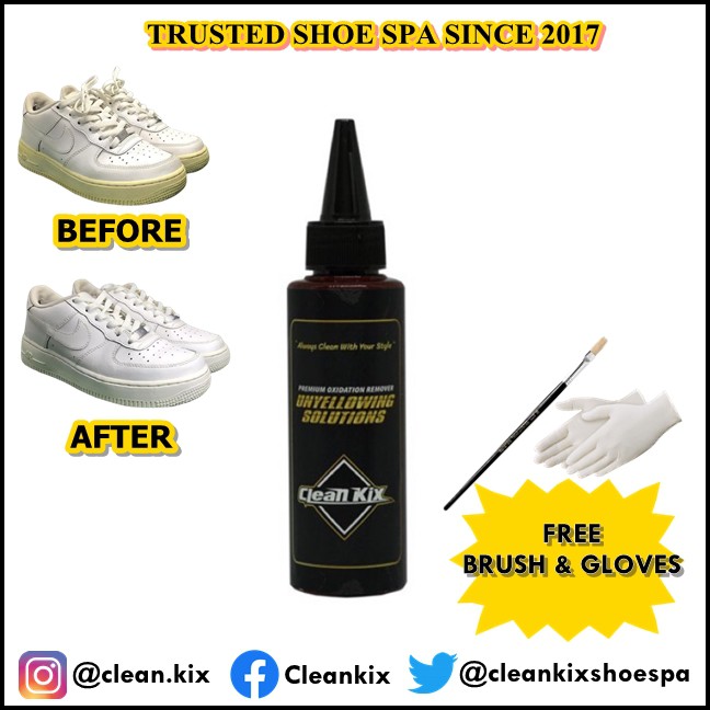 Cleankix Unyellowing Solution (Shoe Whitening / Deoxidizer / Hydrogen Peroxide ) Shopee Malaysia
