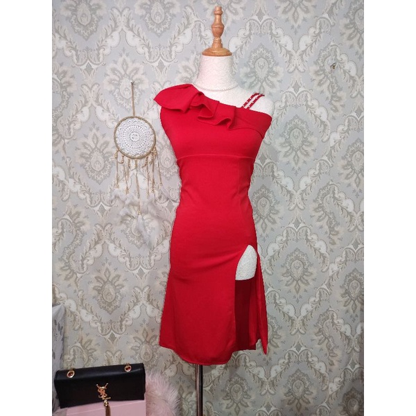 Sexy in red dress code | Shopee Malaysia