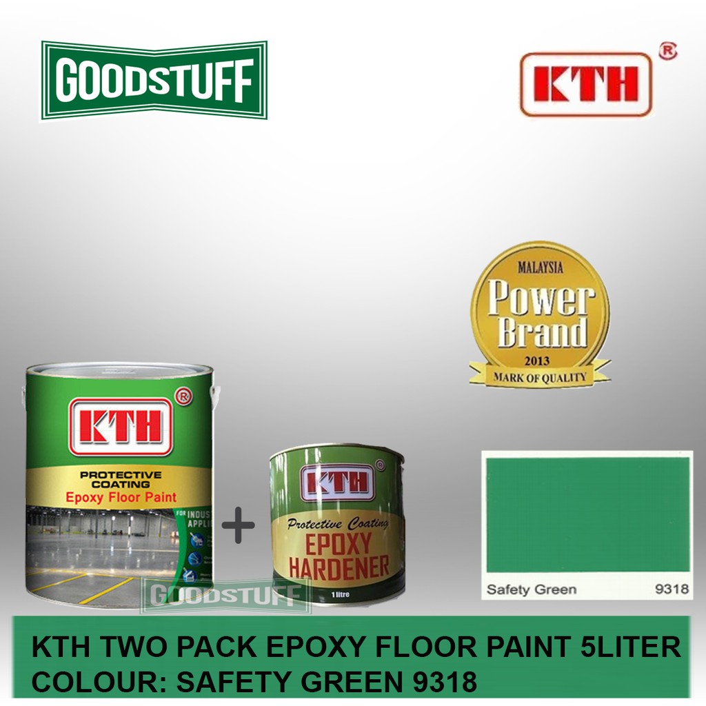 Kth Two Pack Epoxy Floor Paint Safely Green 9318 Shopee Malaysia