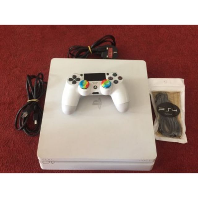 playstation 4 ps4 slim console 500gb cuh 2106a white refurbished shopee malaysia