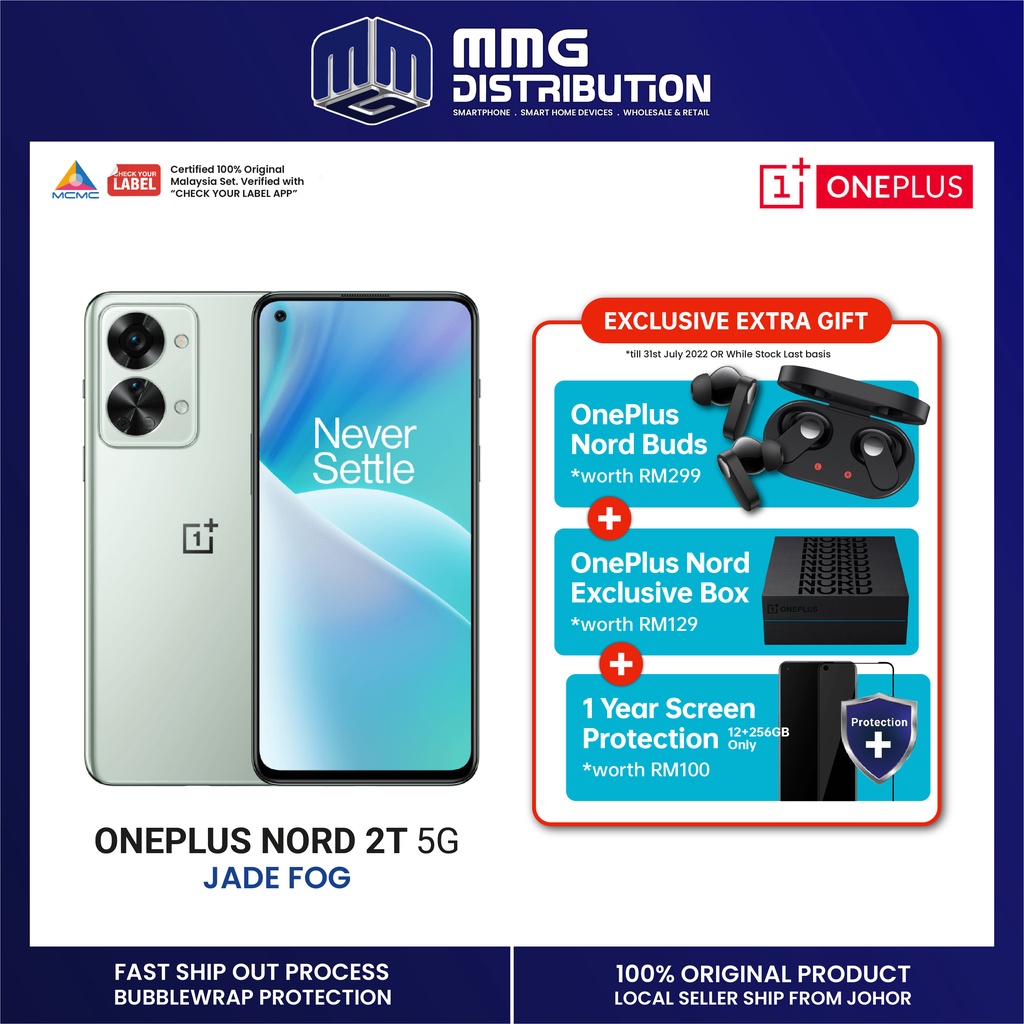 OnePlus Nord 2T 5G (12+256GB / 8+128GB) - READY STOCK | 1 Year OnePlus ...