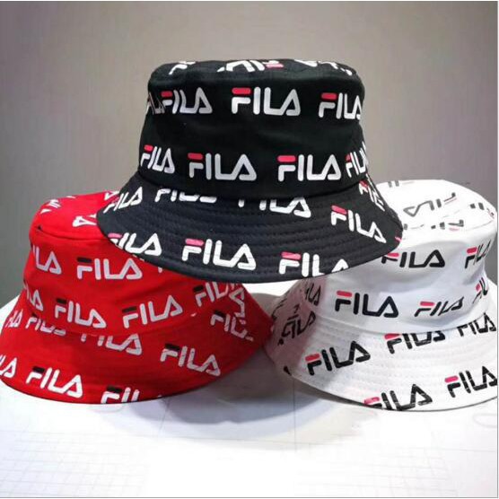 red fila bucket hat