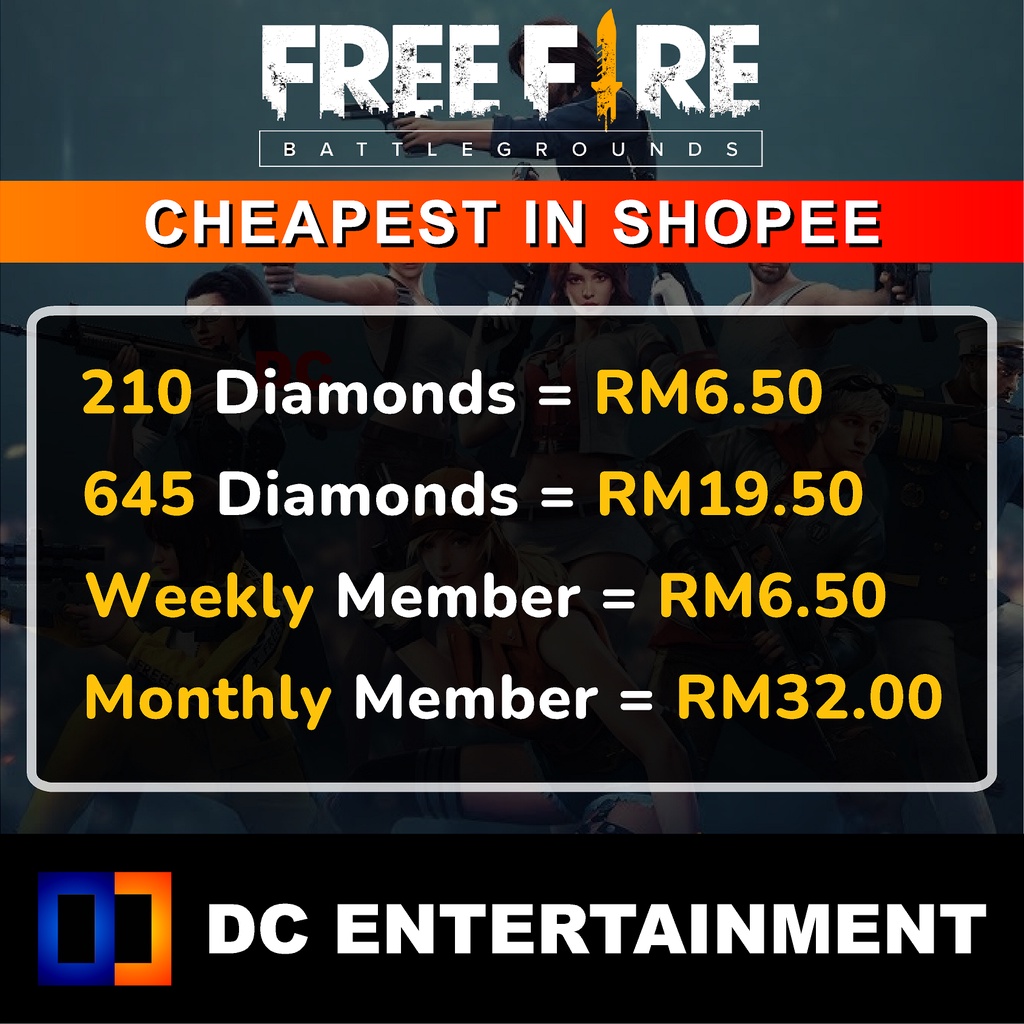 Diamond Free Fire Murah Malaysia