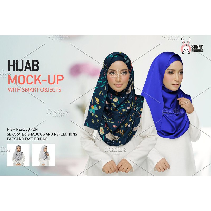 Download Mockup Hijab/Tudung Adobe Photoshop PSD high resolution | Shopee Malaysia