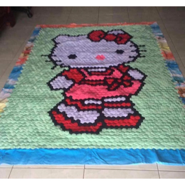 Hello Kitty 纯手工百家被出售 Shopee Malaysia