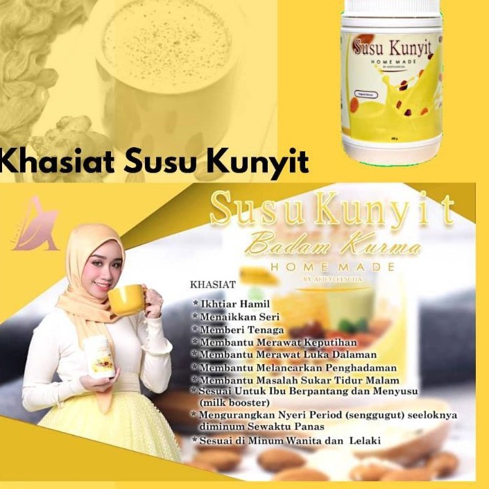 Ready Stock Susu Kunyit Badam Kurma Homemade Viral Afielesya Original Shopee Malaysia