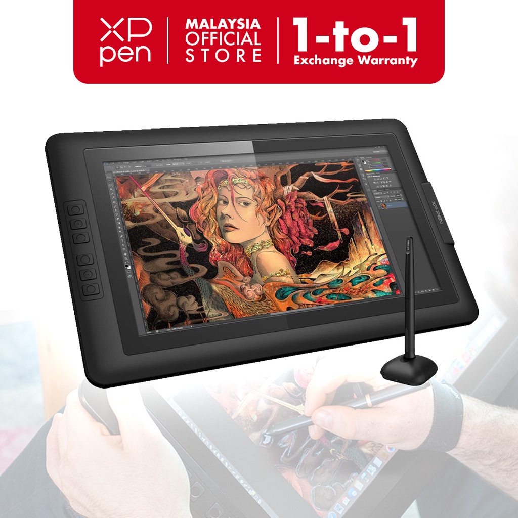 XPPen Artist Display 15.6 Drawing Tablet Shopee Malaysia