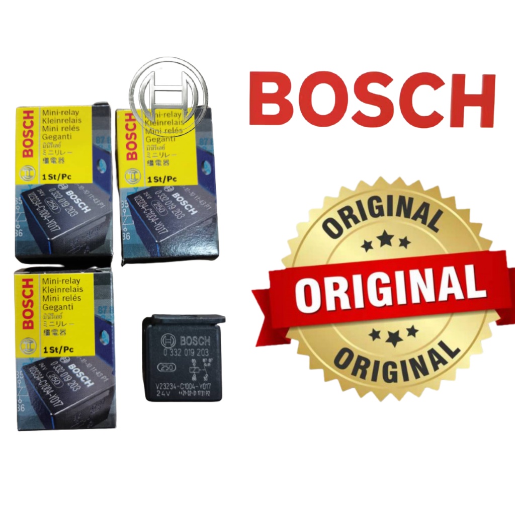 Relay Original Bosch 5 Pin 24V 0332019203 Relay Made in Portugal Shopee Malaysia