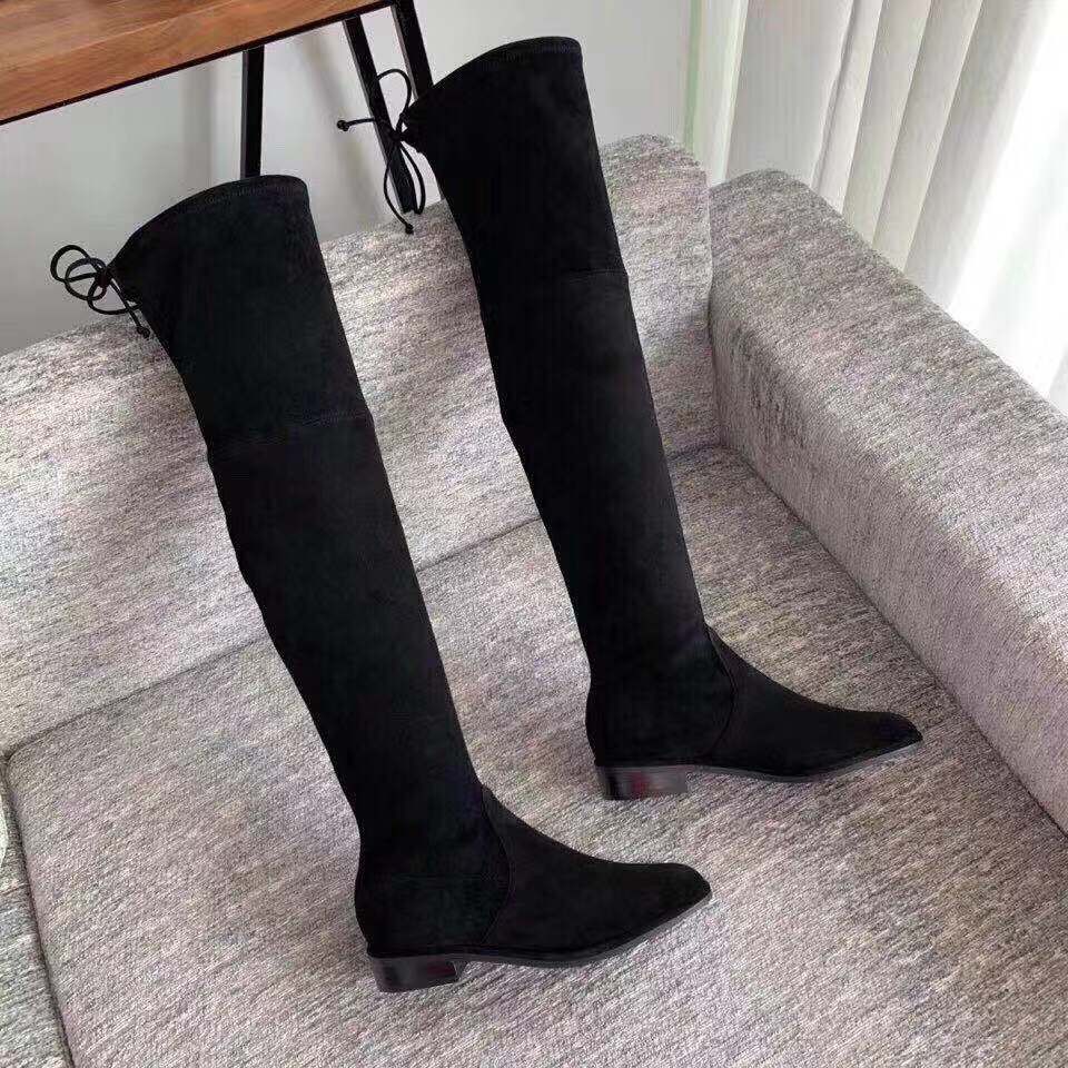 stuart weitzman suede lace up boots