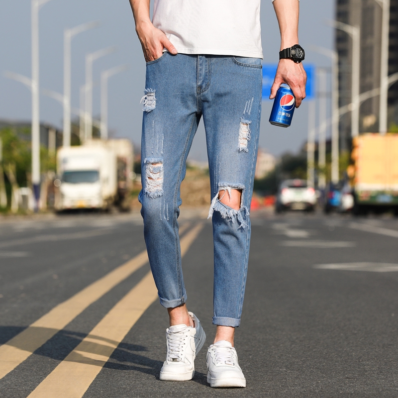 mens loose ripped jeans