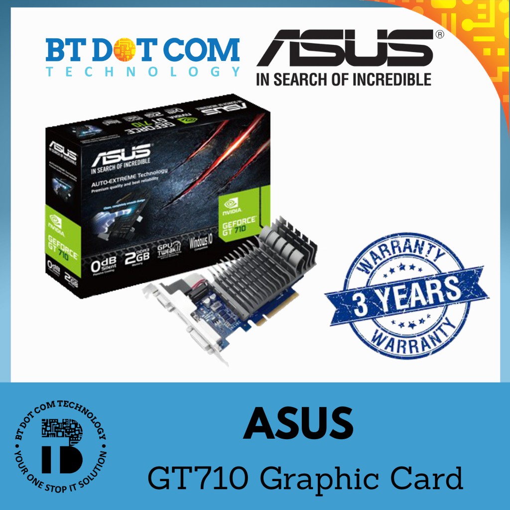 Asus Geforce Gt710 1gb Ddr5 Graphic Card Gt710 Sl 1gd5 Brk Shopee Malaysia