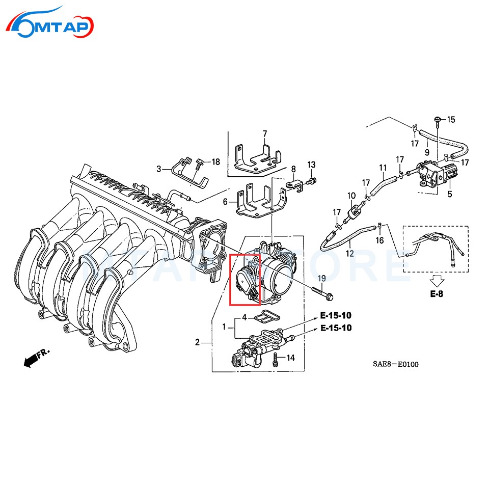 Auto Car Throttle Position Sensor TPS Sensor For HONDA FIT JAZZ 