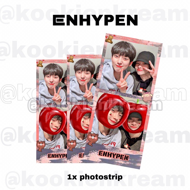 FANKIT ENHYPEN : SUNOO NIKI PHOTOSTRIP X1 | Shopee Malaysia