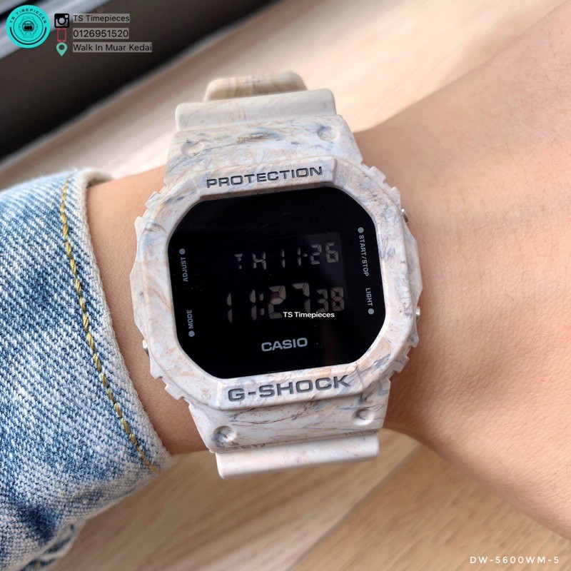 g shock wavy marble