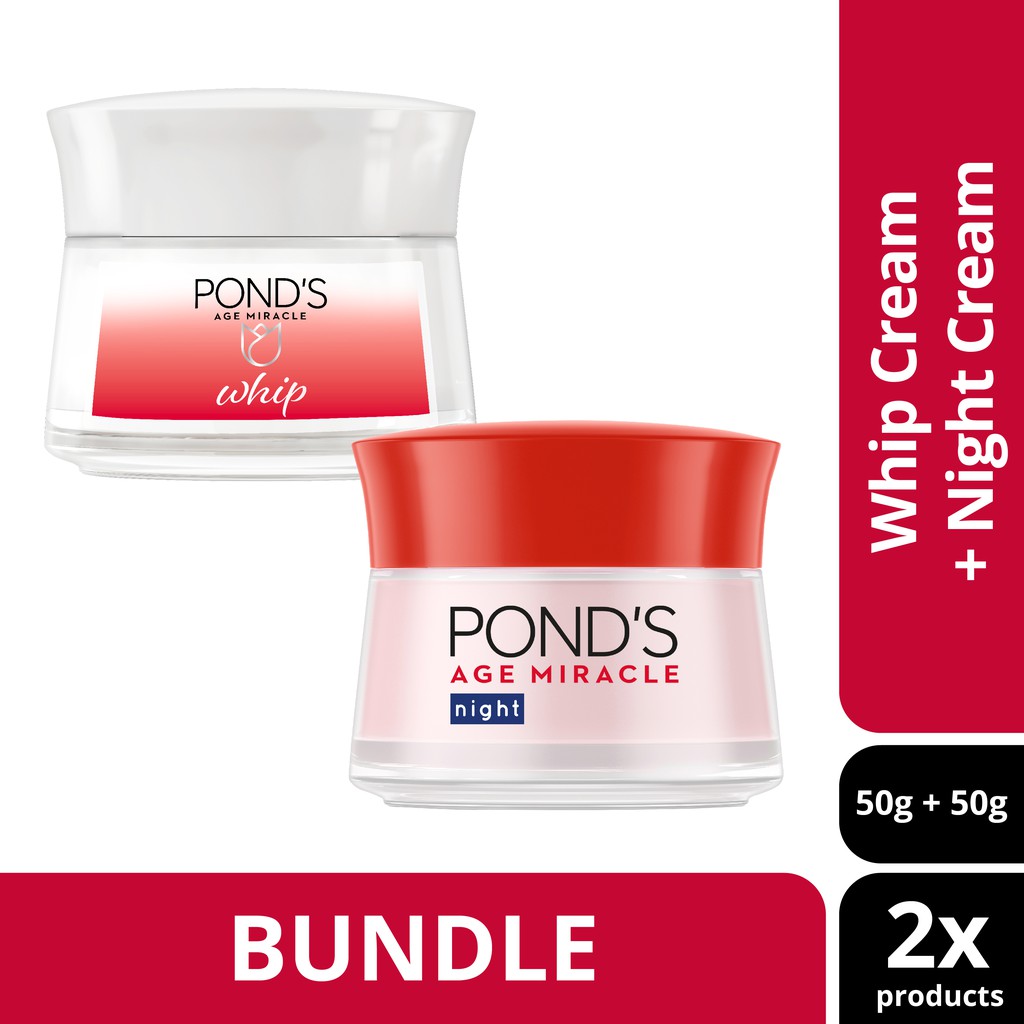 ponds age miracle whip night cream