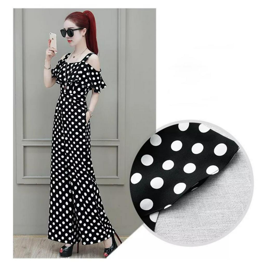 Jumpsuit Long Polka Dots Luxurious Many Sizes Real Photo Design Form