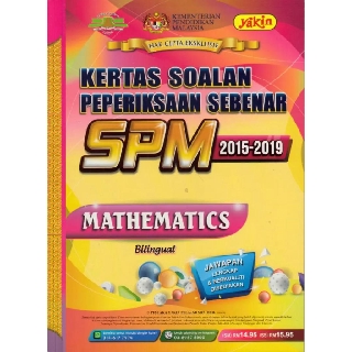Tny Edisi 2020 Past Year Spm Mathematics 2015 2019 Kertas Soalan Pep Sebenar Spm Shopee Malaysia