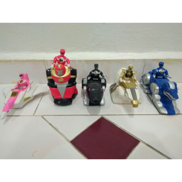 2019 Mcdonald's 40 Years Power Rangers Happy Meal Toys Full Set Mighty 