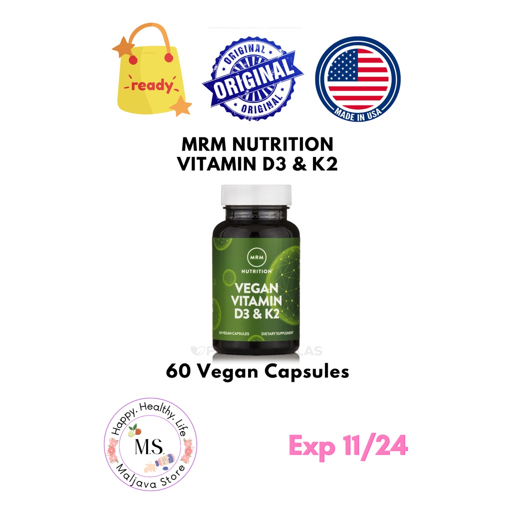 Readystock Mrm Vit D K Vegan Vitamin D K Vegan Capsules Calcium Absorption Bone