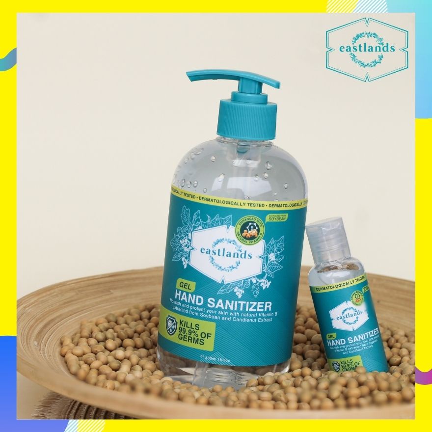 Eastlands Hand Sanitizer with Normal Gel/Green Tea & Jojoba Beads 50ml